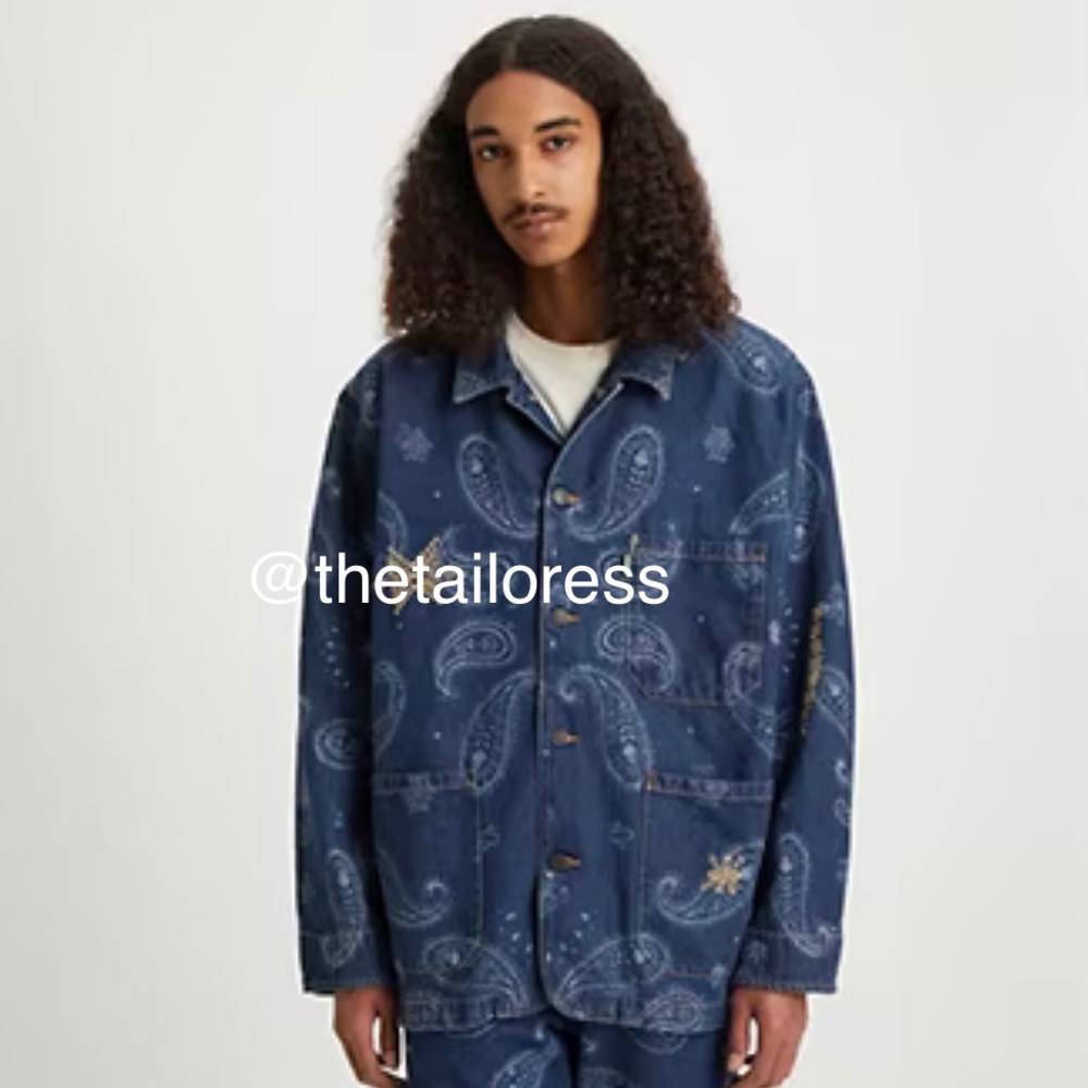 Levi’s Snoop Dogg Lot 420 Hemp Chore denim jacket bandana paisley print